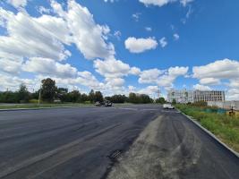 Asphalting in the city of Chernihiv, a full range of works